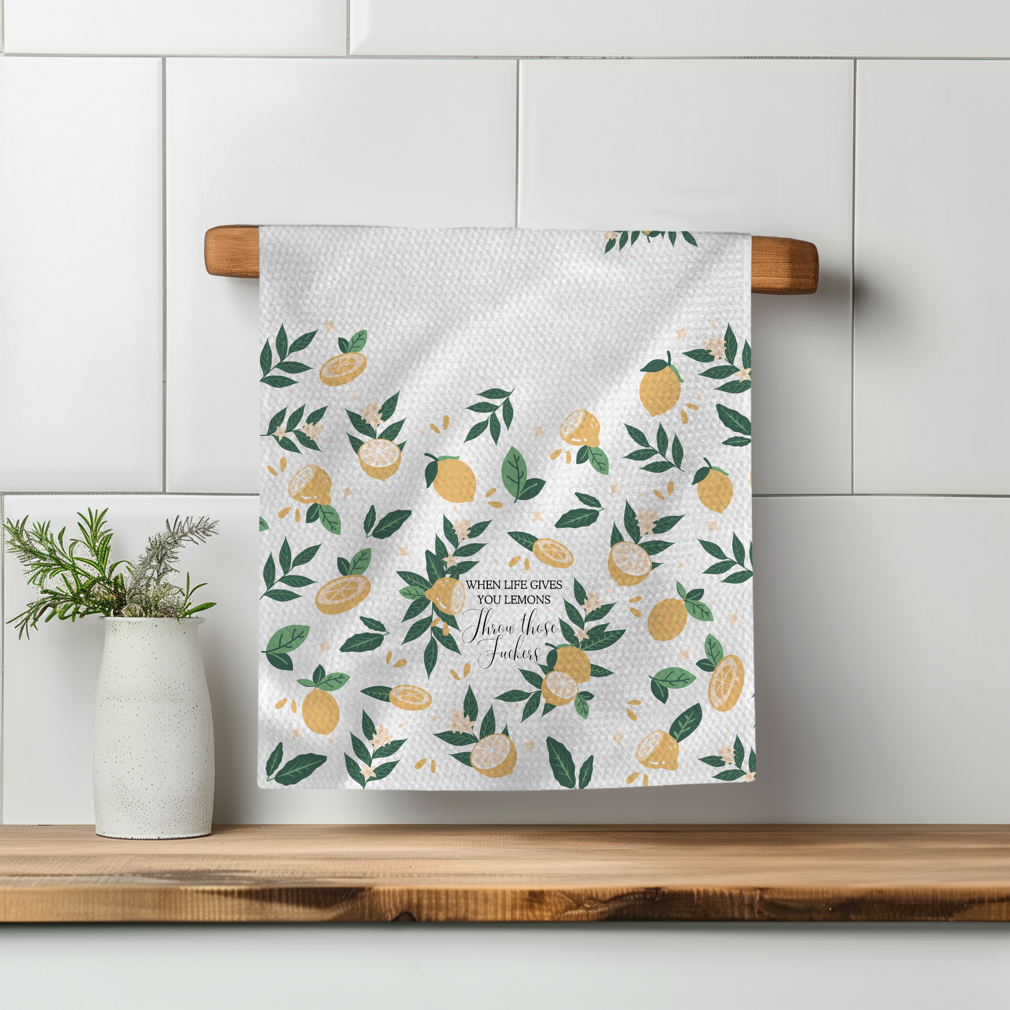 Vintage When Life Gives Lemons Tea Towel - Gardens of Honey
