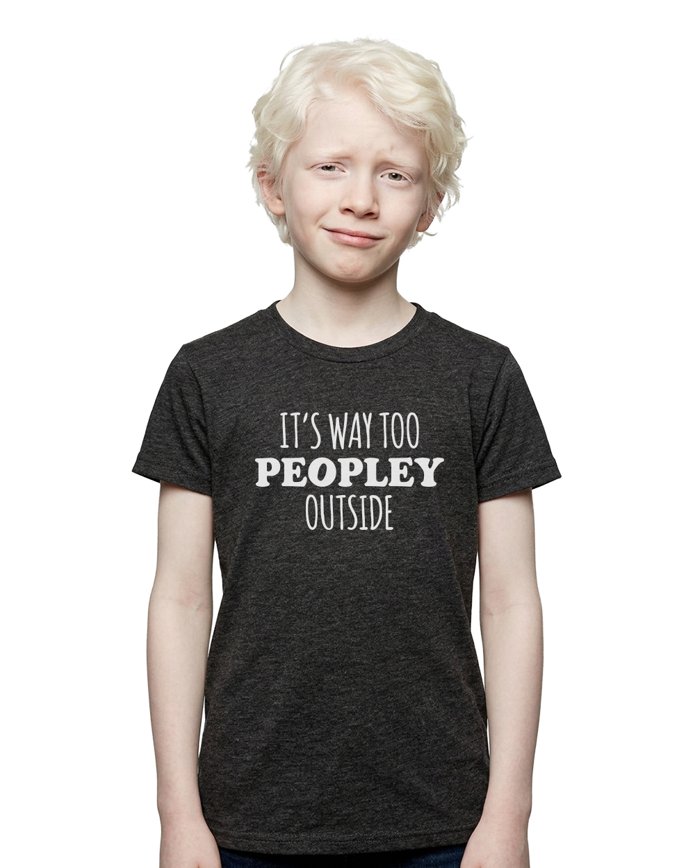 It's Way Too Peopley Outside Youth Tee - Gardens of Honey