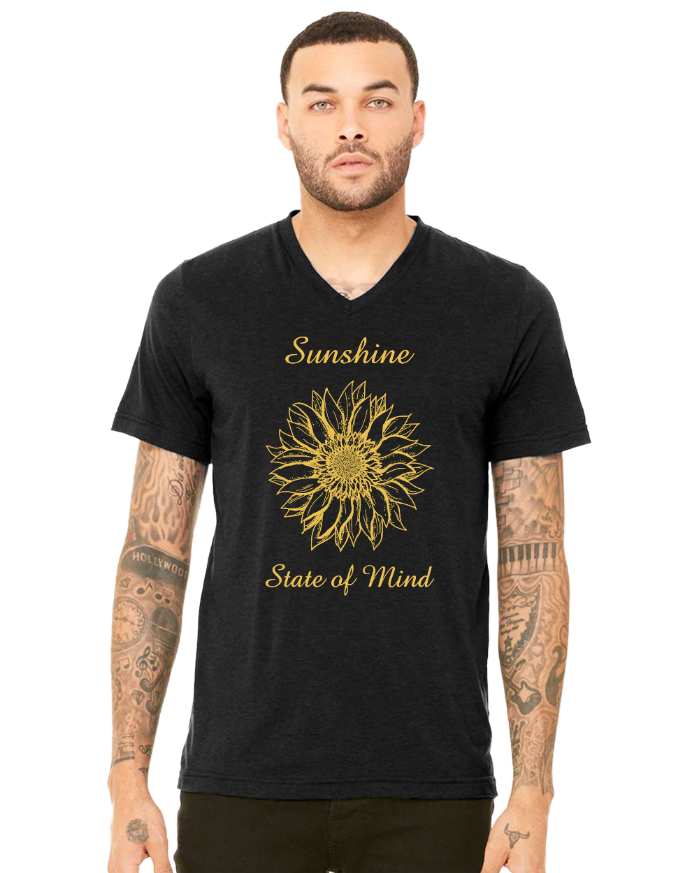 Sunshine State of Mind Unisex V-Neck T-Shirt - Gardens of Honey