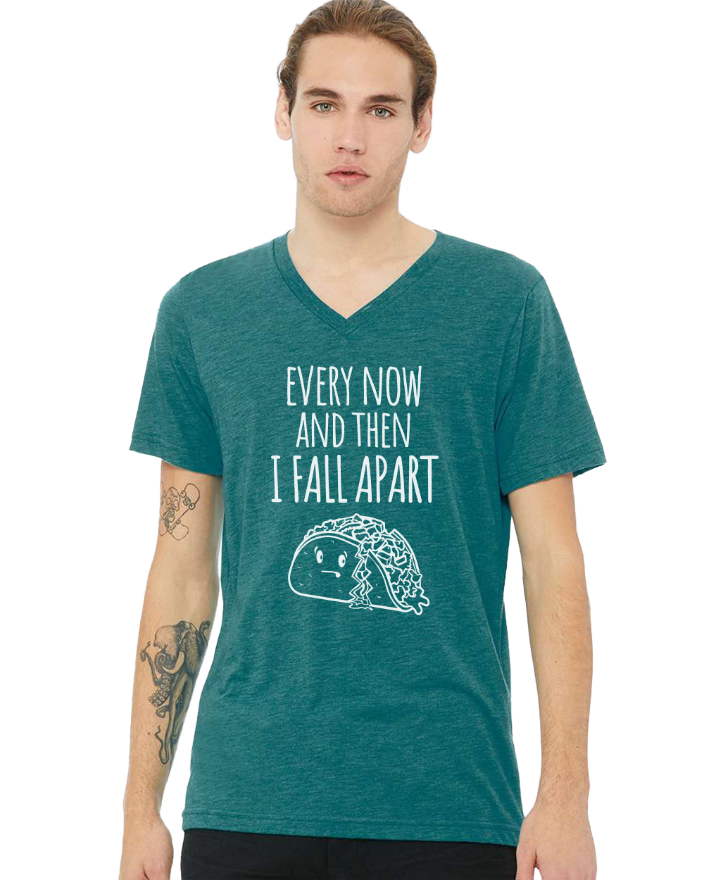 Every Now and Then I Fall Apart Unisex V-Neck T-Shirt - Gardens of Honey