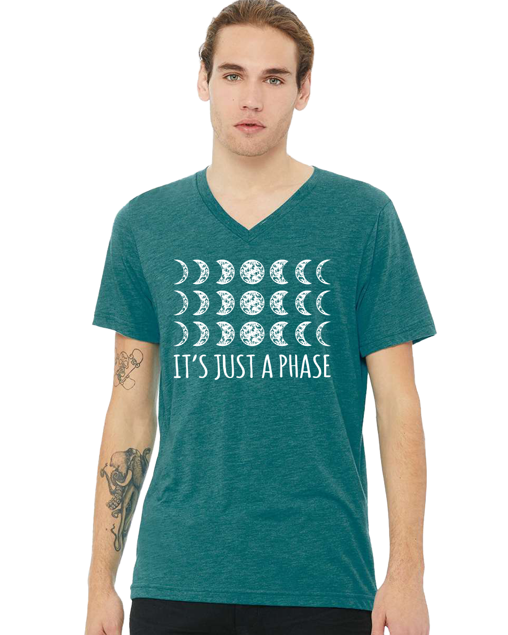 It's Just a Phase Unisex V-Neck T-Shirt - Gardens of Honey