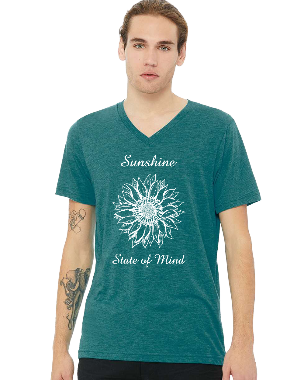 Sunshine State of Mind Unisex V-Neck T-Shirt - Gardens of Honey