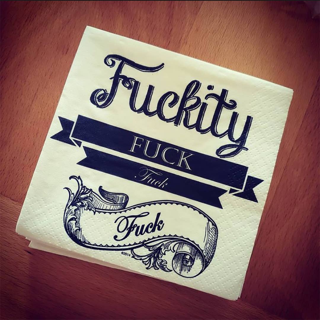 Fuckity Fuck Fuck | Funny Cocktail Napkins