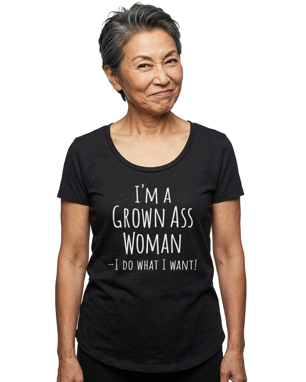 I'm a Grown Ass Woman Women's Scoop Neck T-Shirt - Gardens of Honey