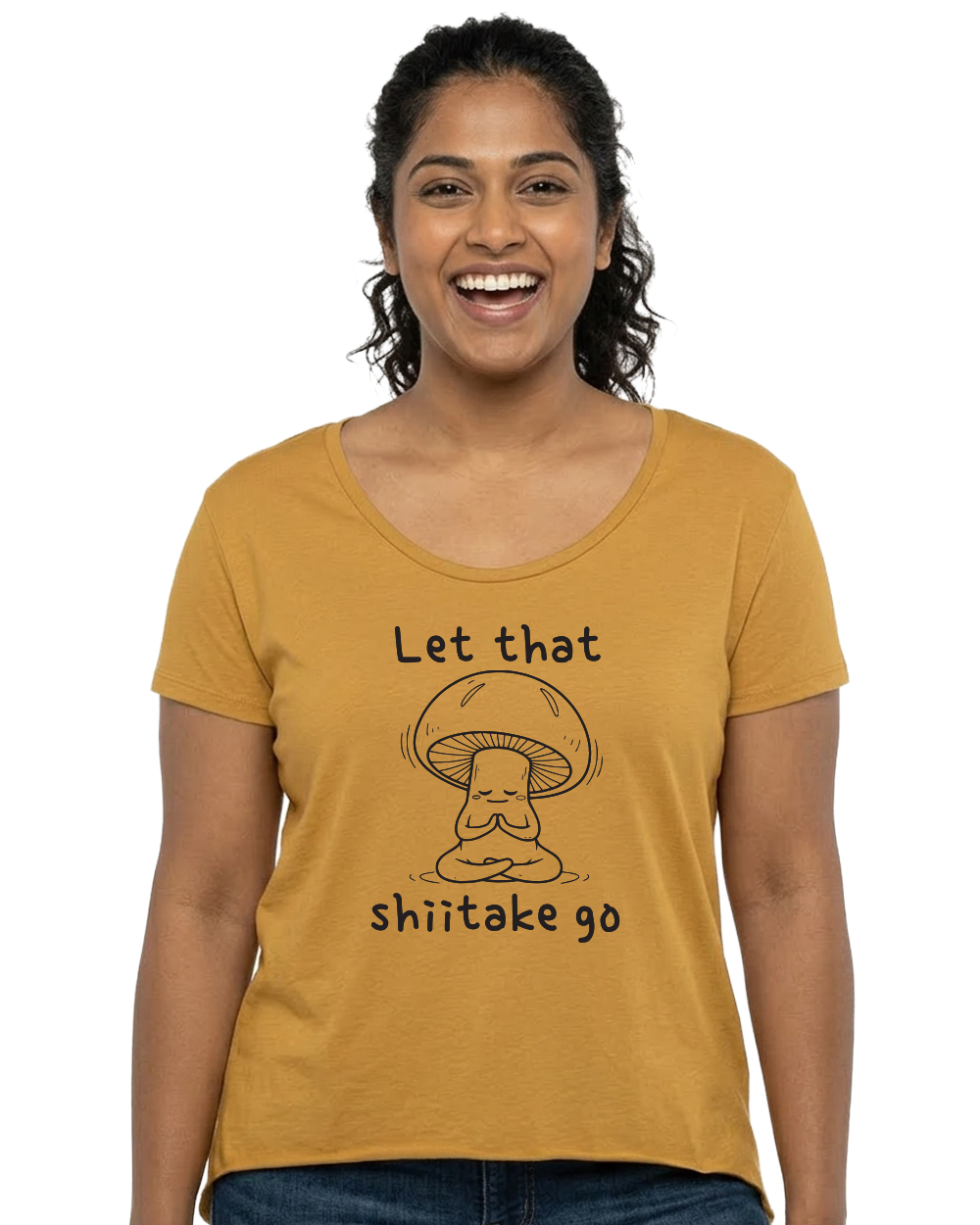 Let That Shiitake Go Women's Scoop Neck T-Shirt