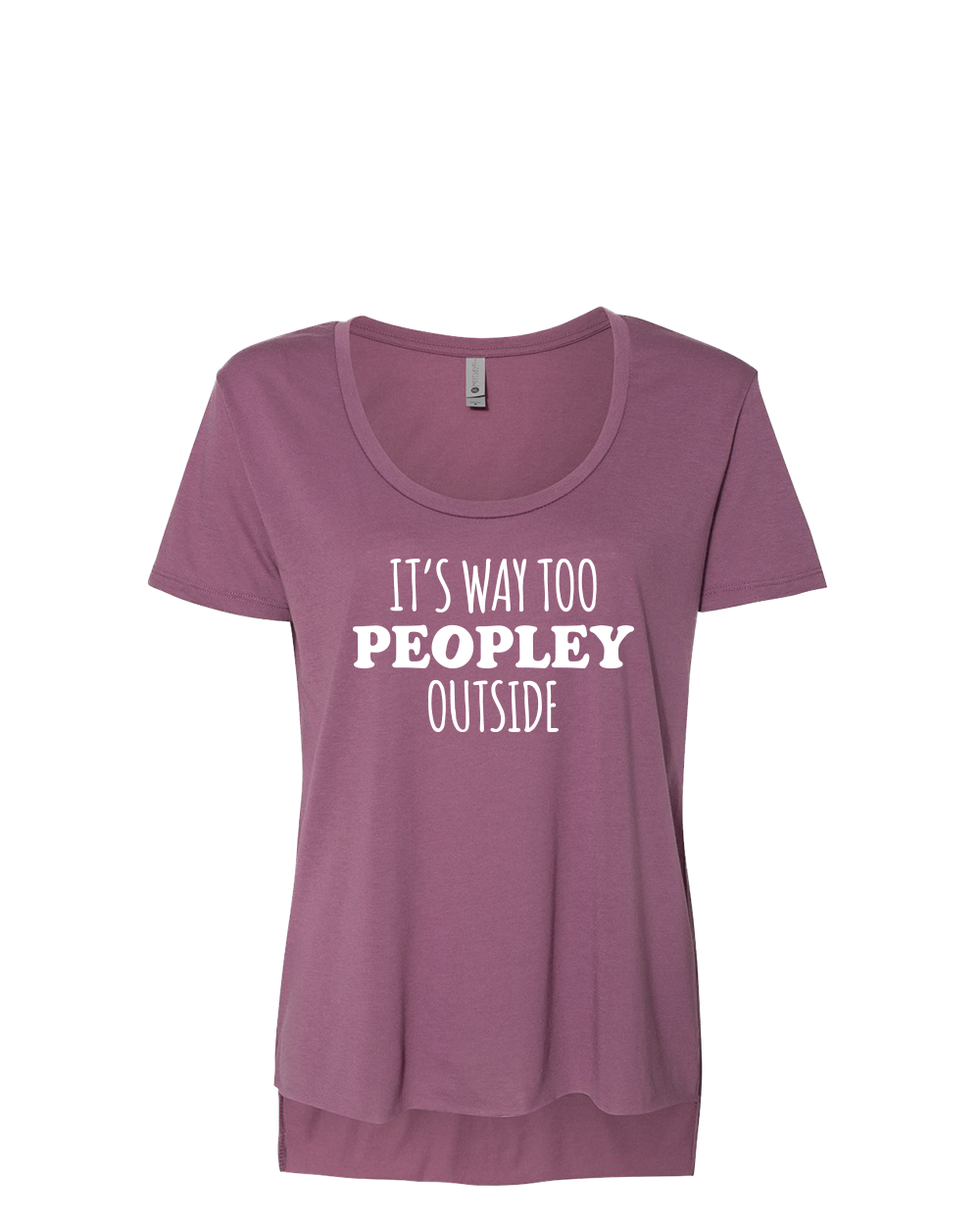 It's Way Too Peopley Outside Women's Scoop Neck T-Shirt - Gardens of Honey