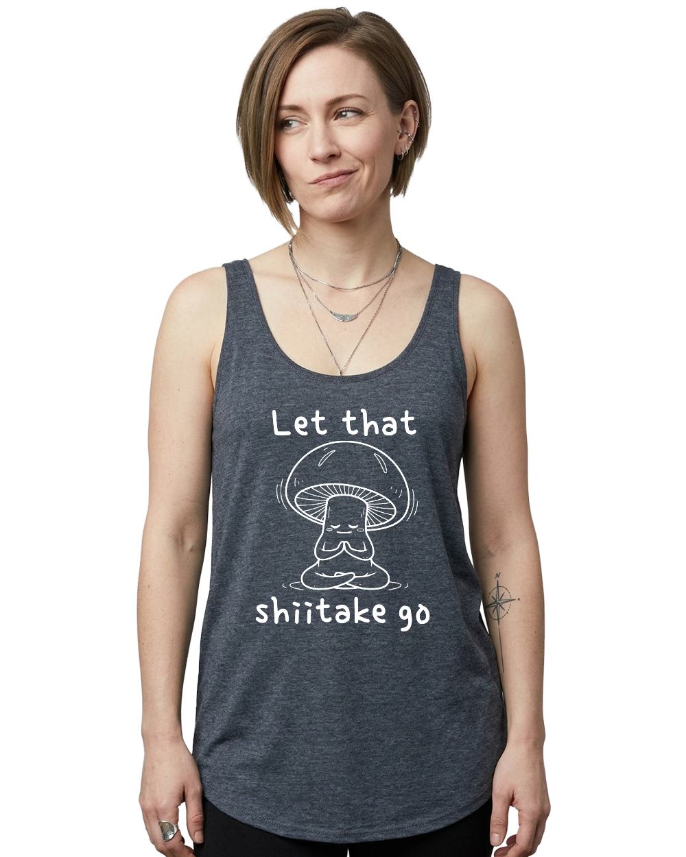 Let That Shiitake Go Women's Festival Tank - Gardens of Honey