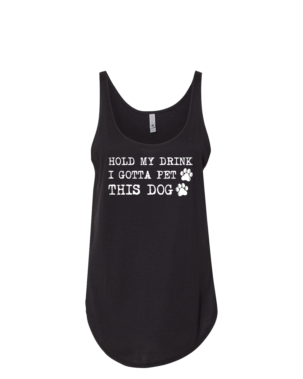 Hold My Drink I Gotta Pet This Dog Women's Festival Tank