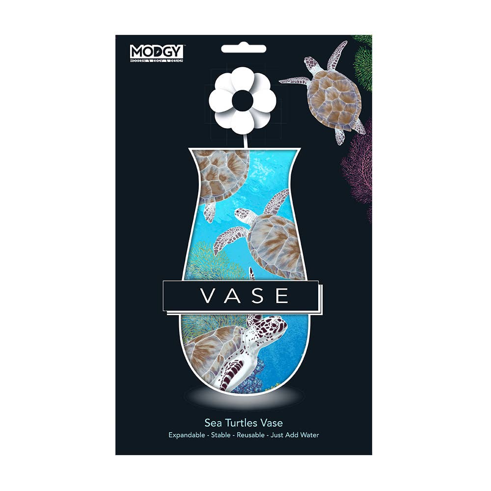 Modgy Expandable Vase - Sea Turtles