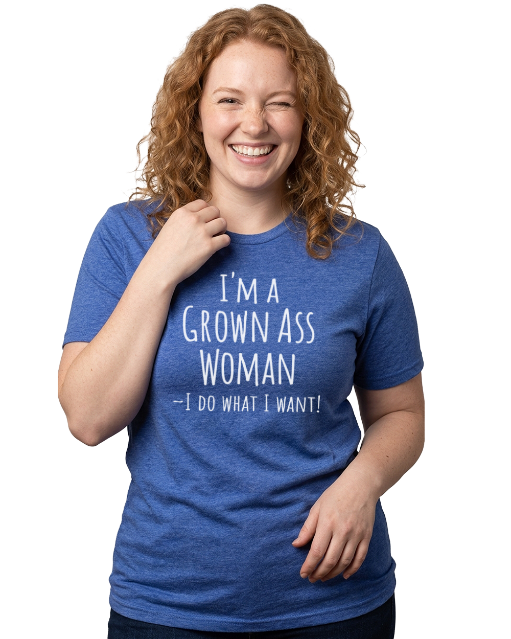 I'm a Grown Ass Woman Unisex Crew Neck T-Shirt - Gardens of Honey
