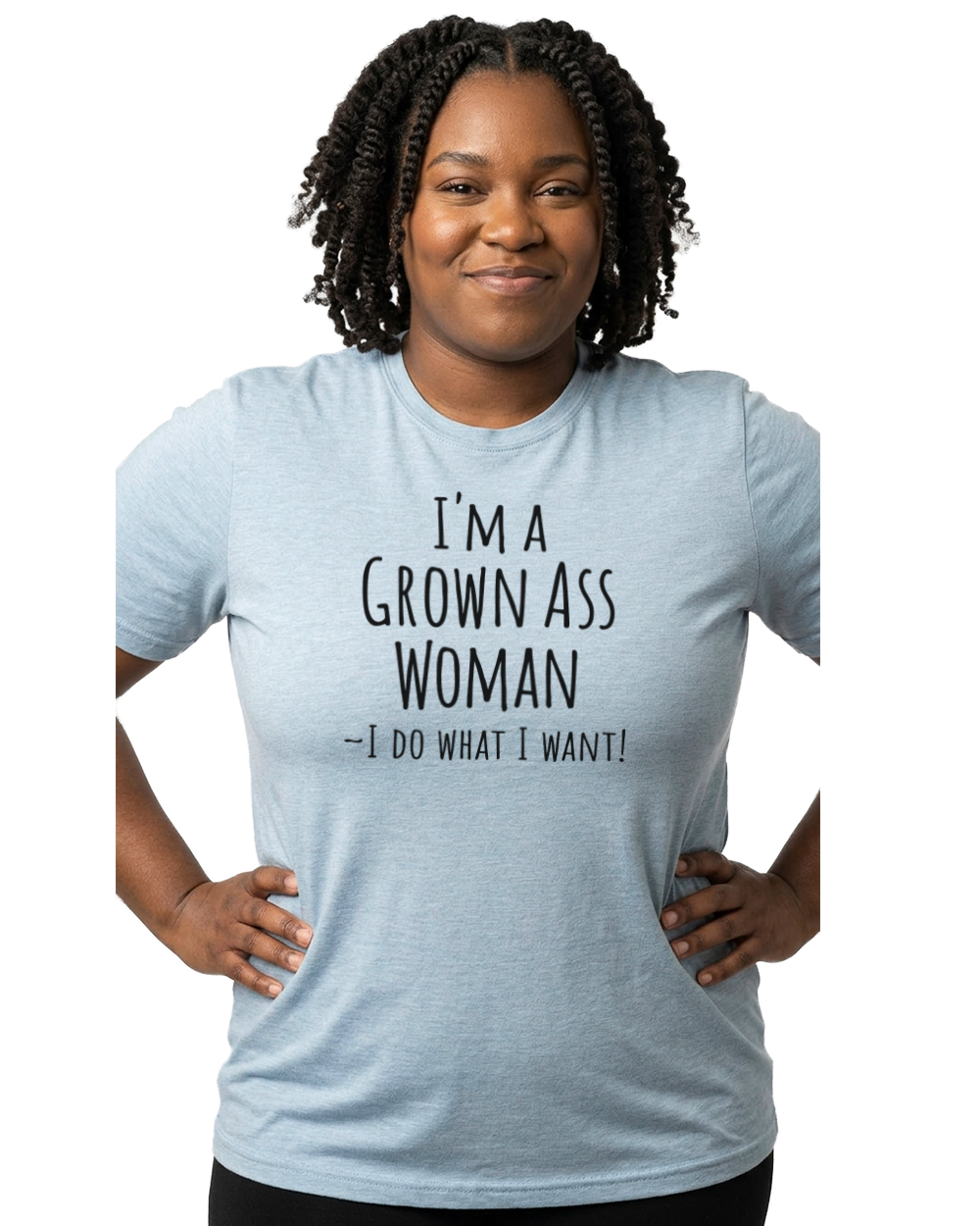 I'm a Grown Ass Woman Unisex Crew Neck T-Shirt - Gardens of Honey
