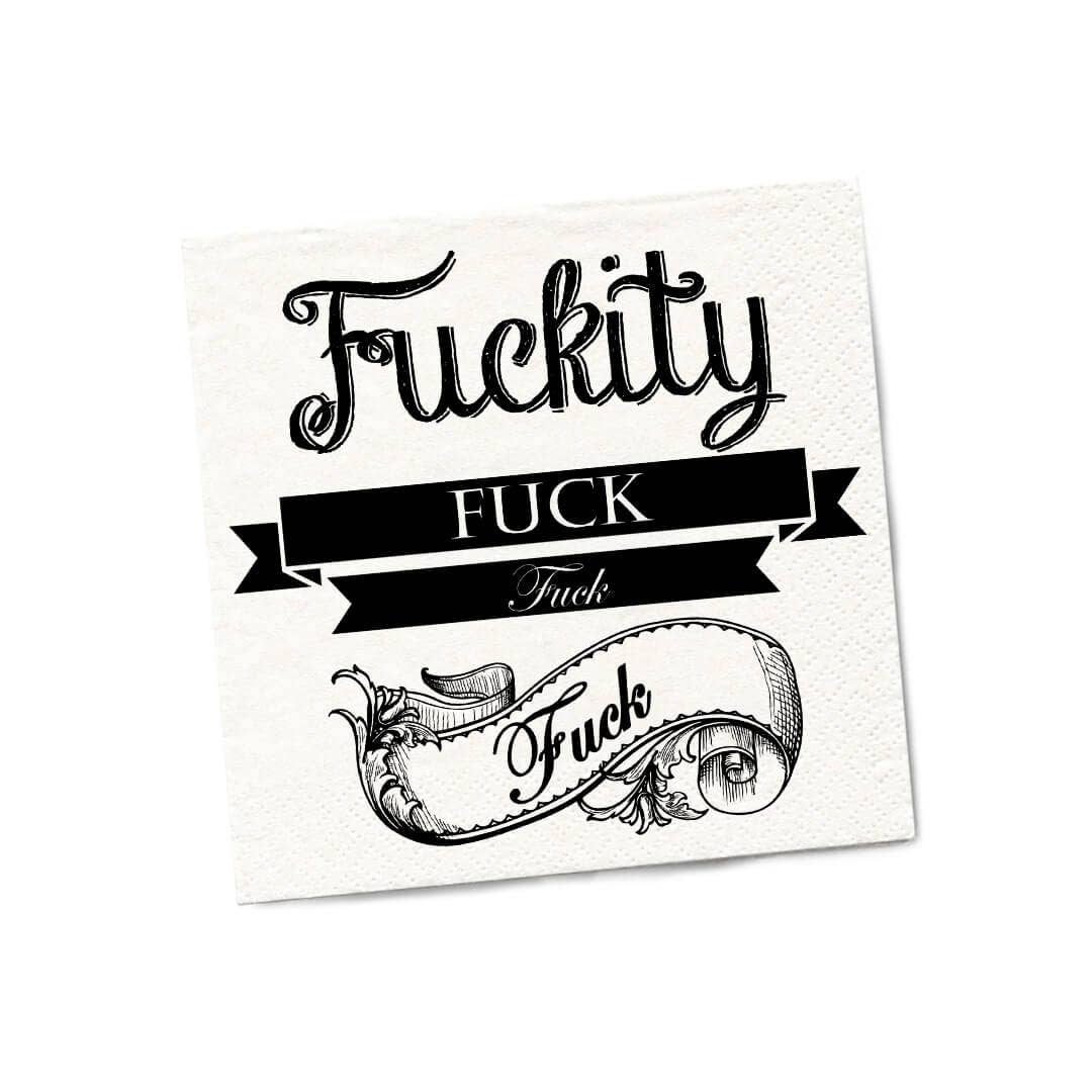 Fuckity Fuck Fuck | Funny Cocktail Napkins