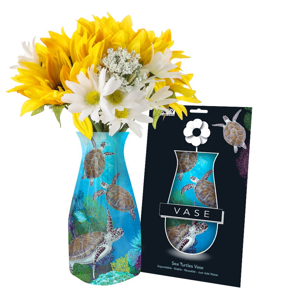 Modgy Expandable Vase - Sea Turtles