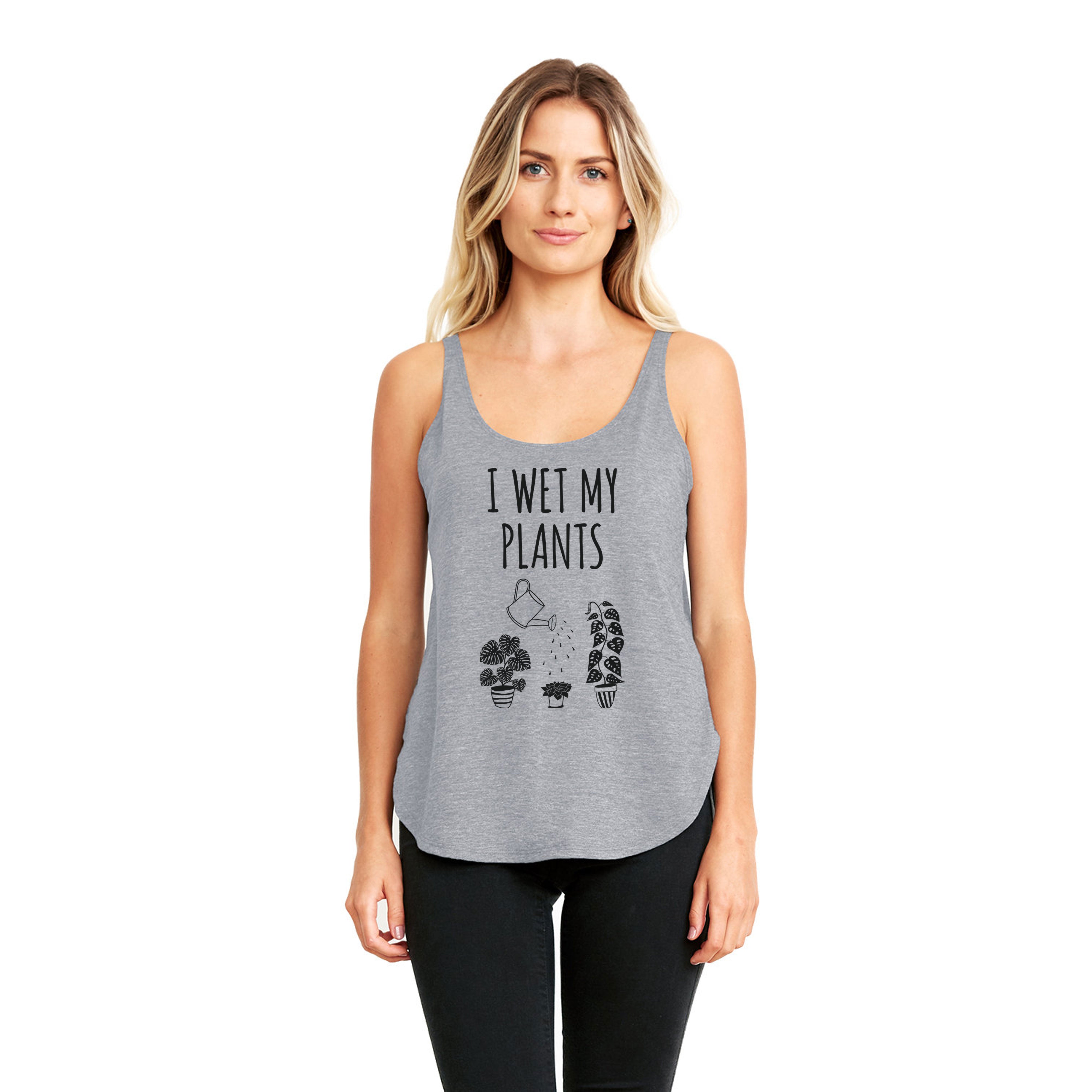 I Wet My Plants Women's Festival Tank