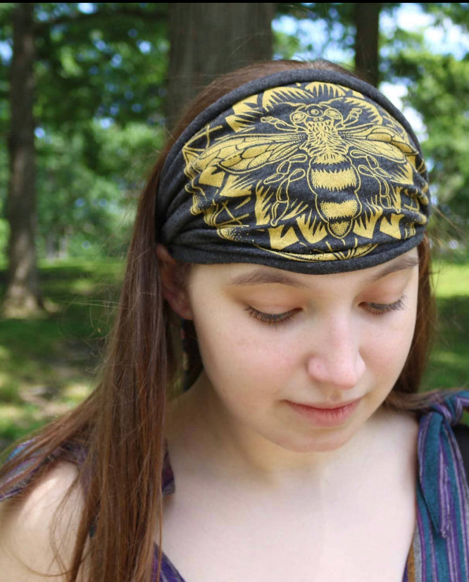 Bee Mandala Boho Headband