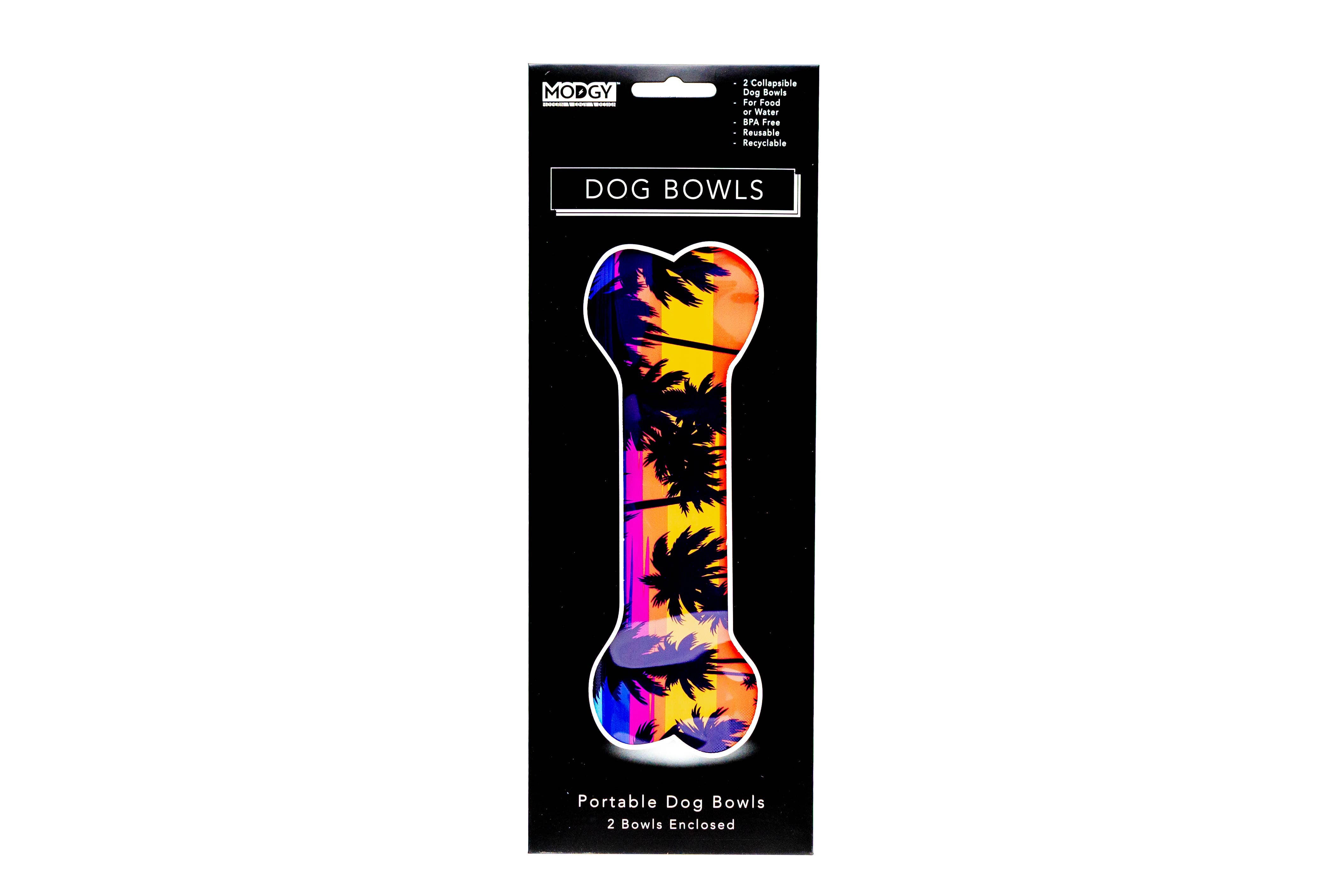 Crockett Tropical Reusable Dog Bowls