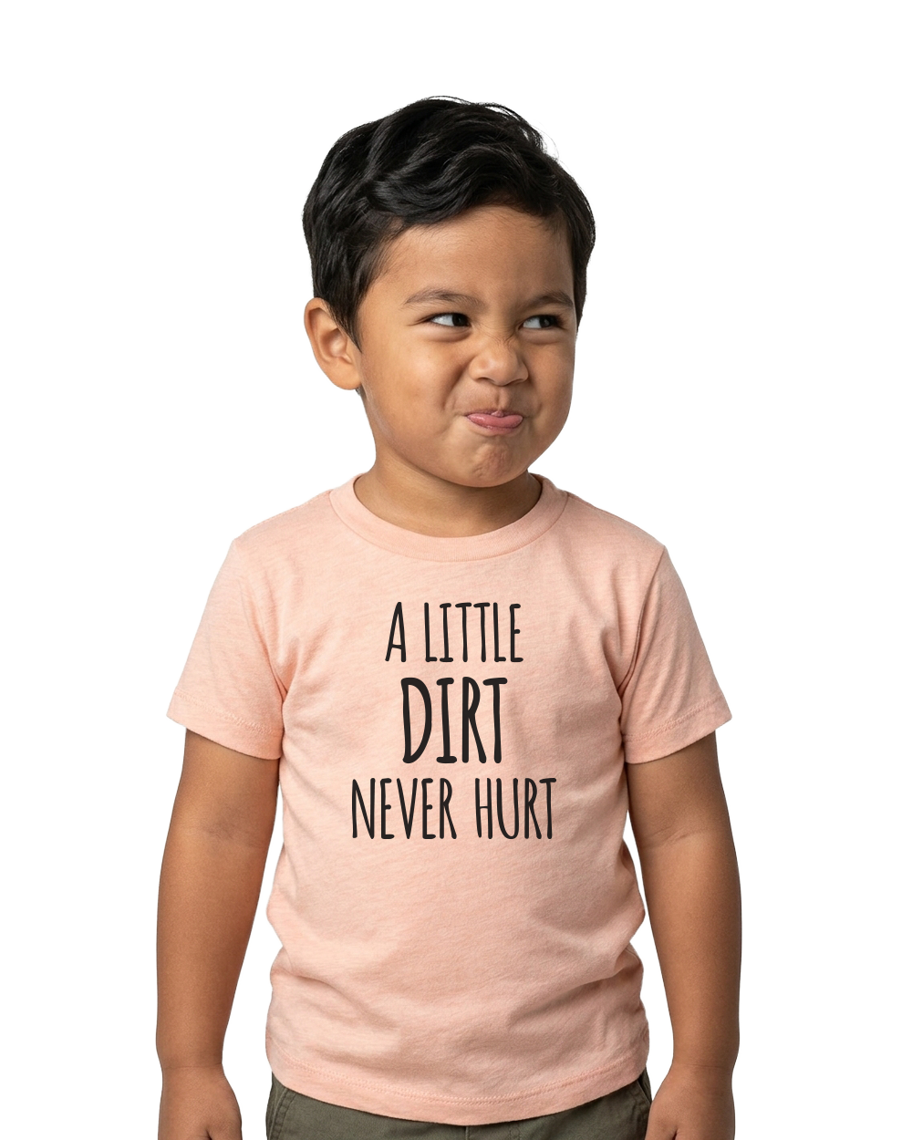 A Little Dirt Never Hurt Kids Toddler Tee - Gardens of Honey