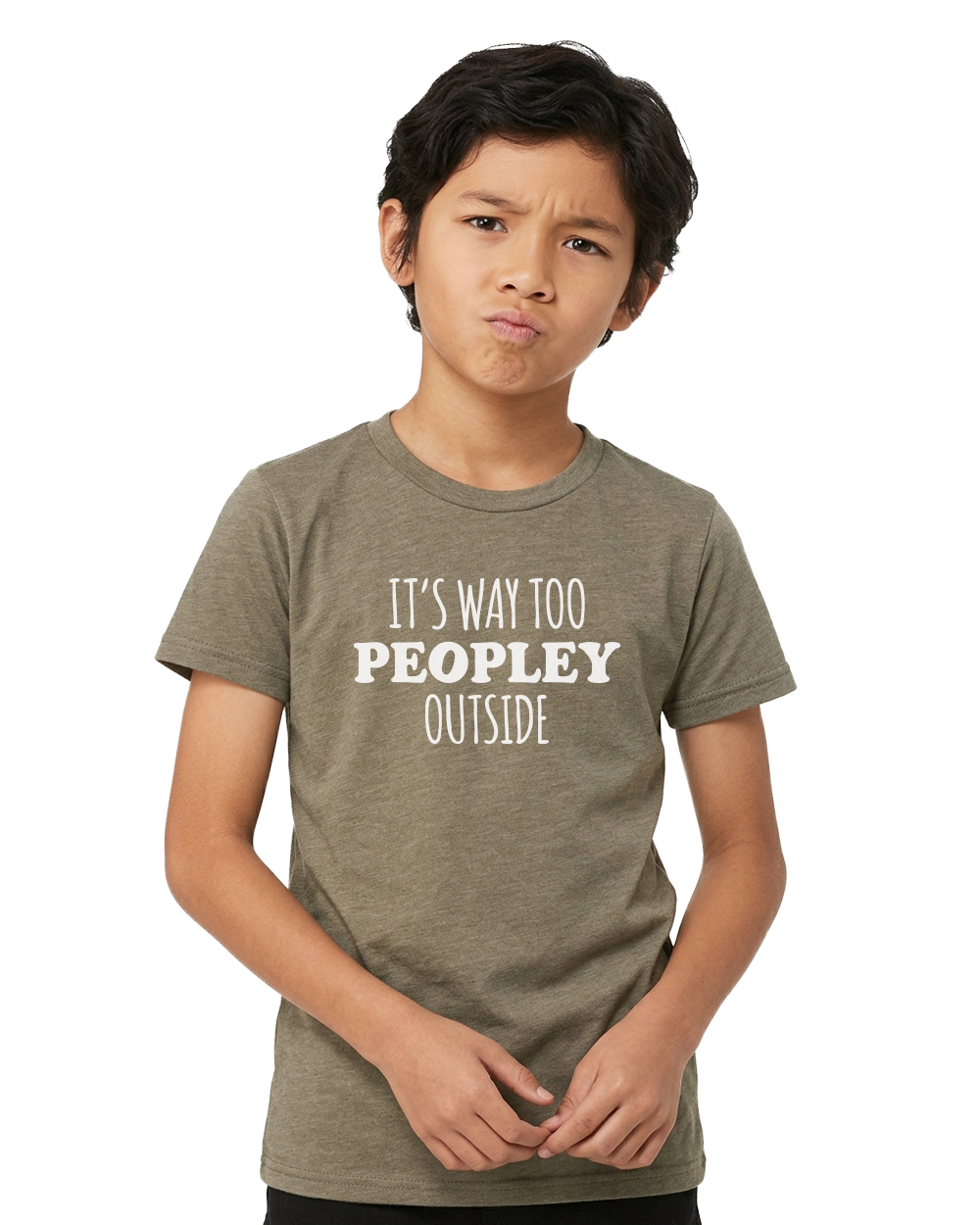 It's Way Too Peopley Outside Youth Tee - Gardens of Honey