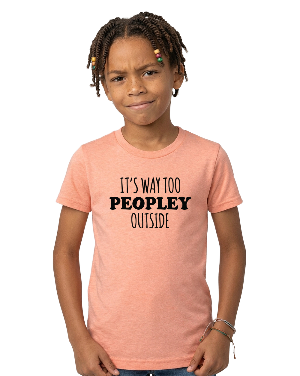 It's Way Too Peopley Outside Youth Tee - Gardens of Honey
