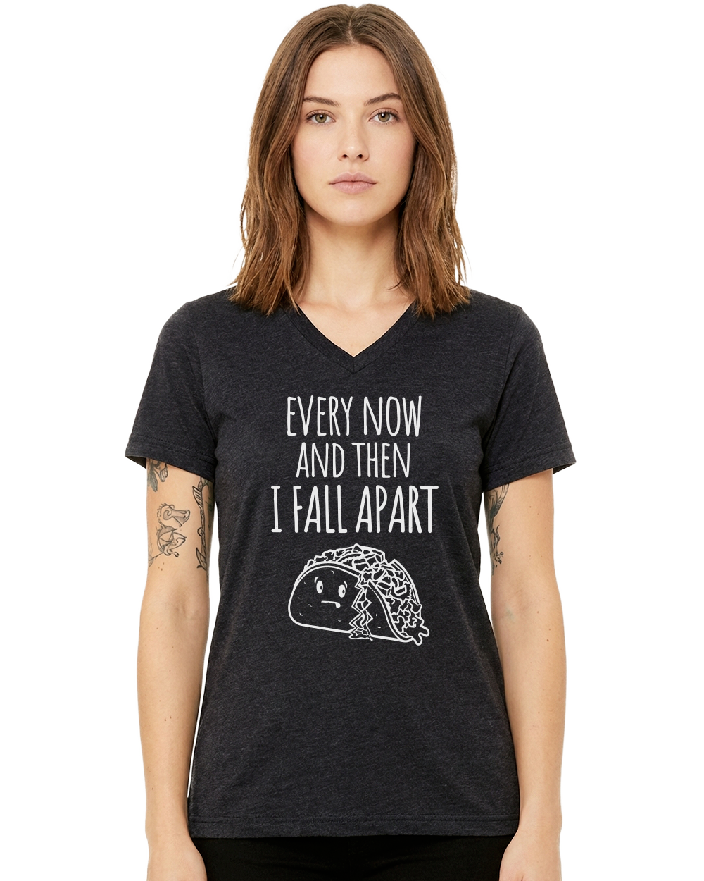 Every Now and Then I Fall Apart Unisex V-Neck T-Shirt - Gardens of Honey