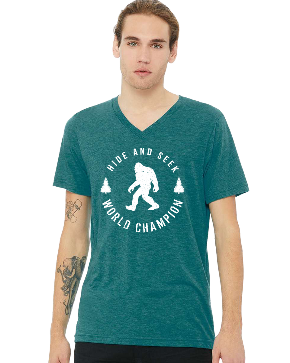 Hide and Seek World Champion Unisex V-Neck T-Shirt