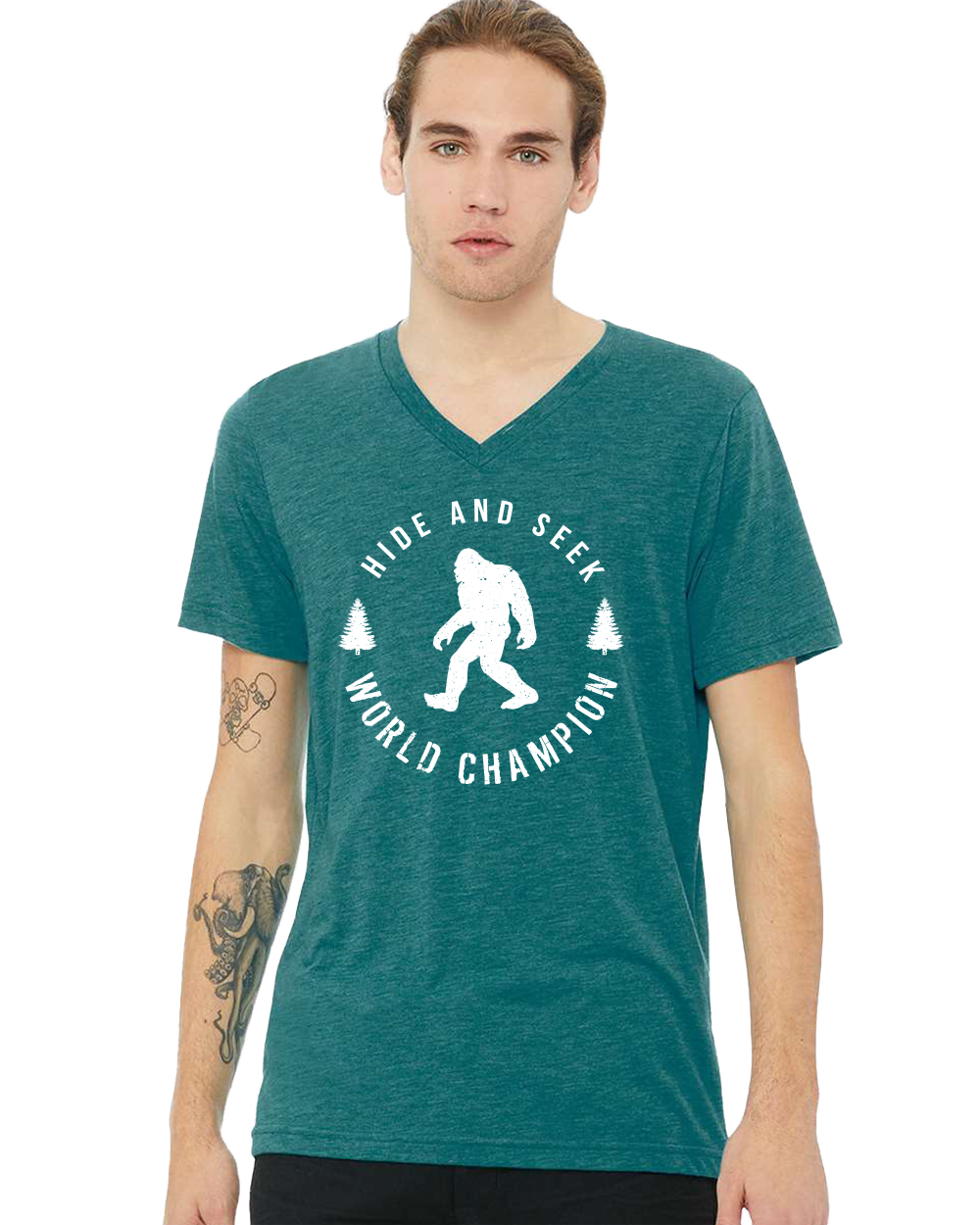 Hide and Seek World Champion Unisex V-Neck T-Shirt - Gardens of Honey