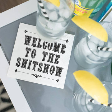 Welcome To The Shitshow | Funny Cocktail Napkins