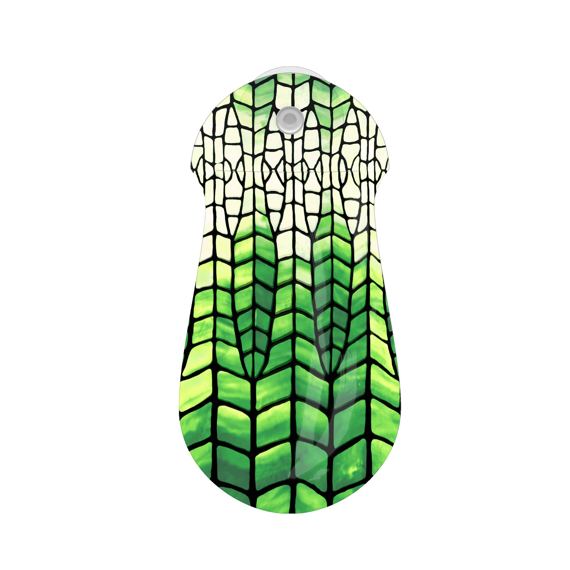Louis C. Tiffany Green Lotus Pagoda Suction Cup Vase