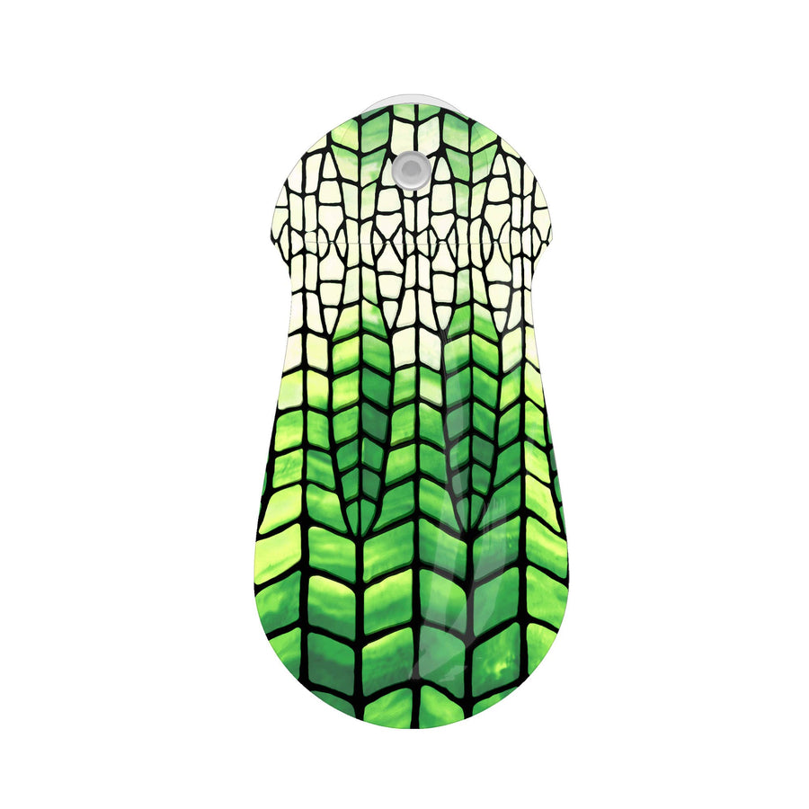 Louis C. Tiffany Green Lotus Pagoda Suction Cup Vase