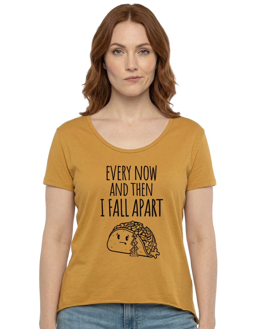 Every Now and Then I Fall Apart Women's Scoop Neck T-Shirt - Gardens of Honey