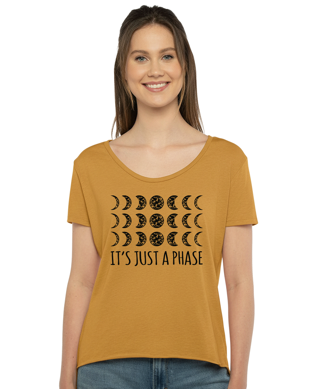 It's Just a Phase Women's Scoop Neck T-Shirt - Gardens of Honey
