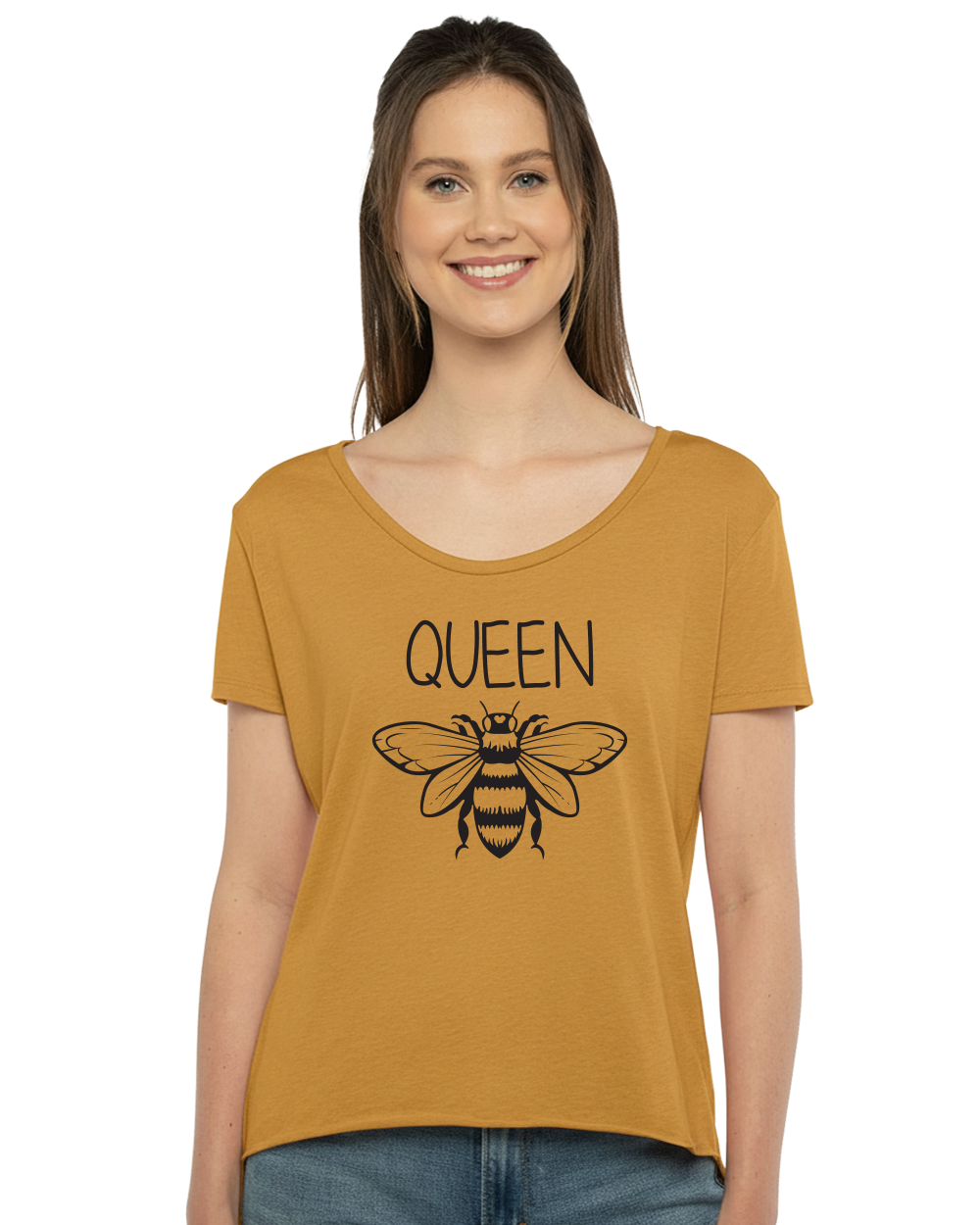 Queen Bee Women's Scoop Neck T-Shirt - Gardens of Honey