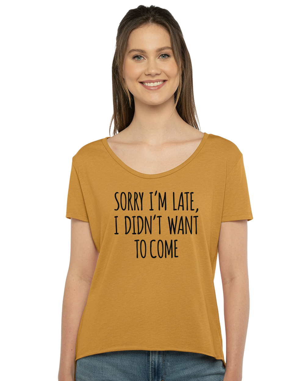 Sorry I'm Late Women's Scoop Neck T-Shirt - Gardens of Honey