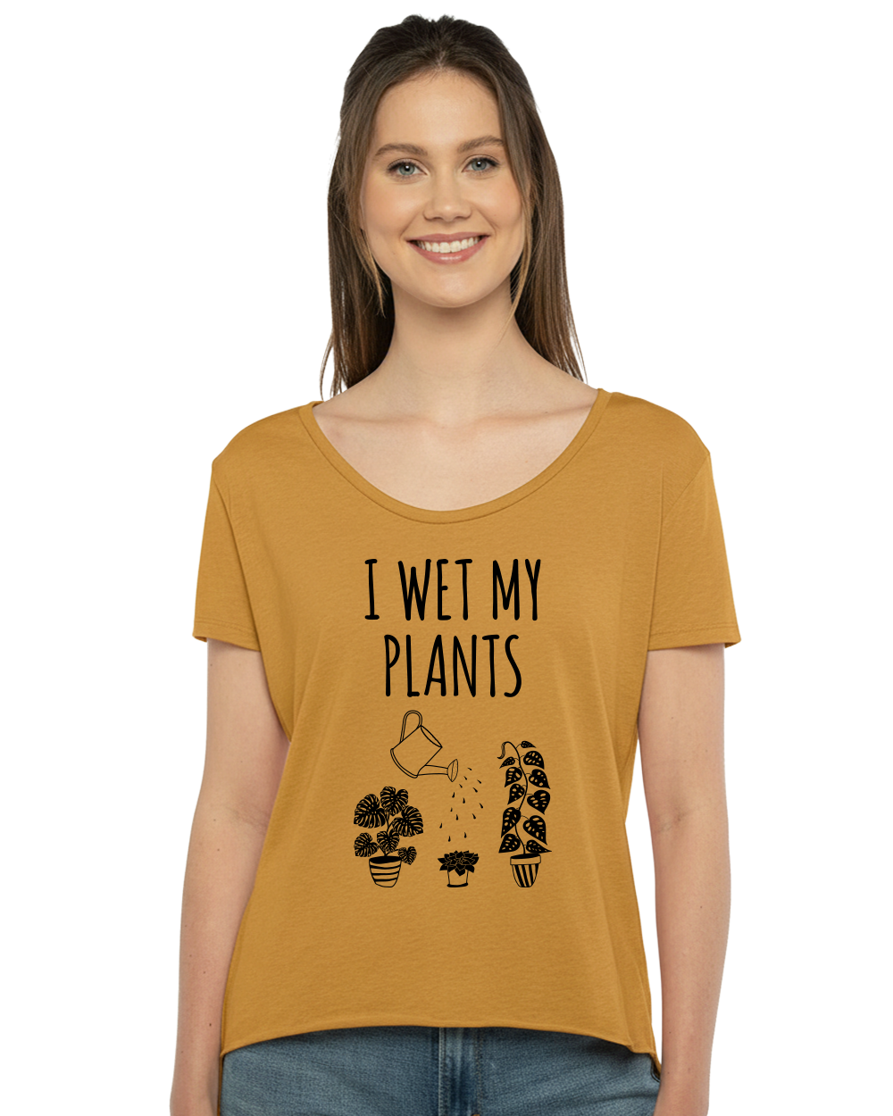 I Wet My Plants Women's Scoop Neck T-Shirt - Gardens of Honey