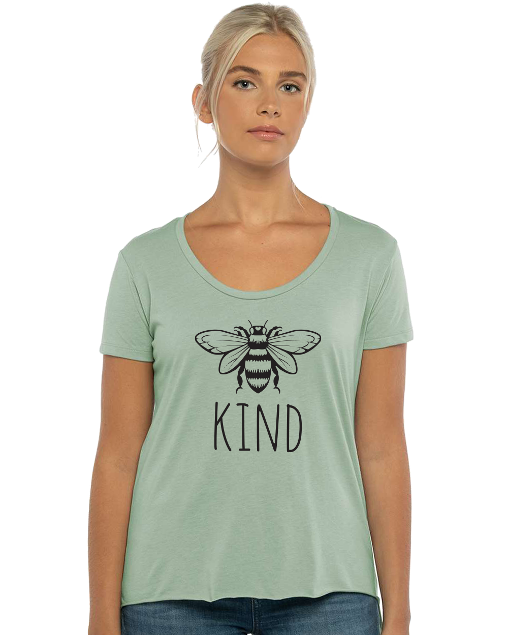 Be Kind Women's Scoop Neck T-Shirt - Gardens of Honey
