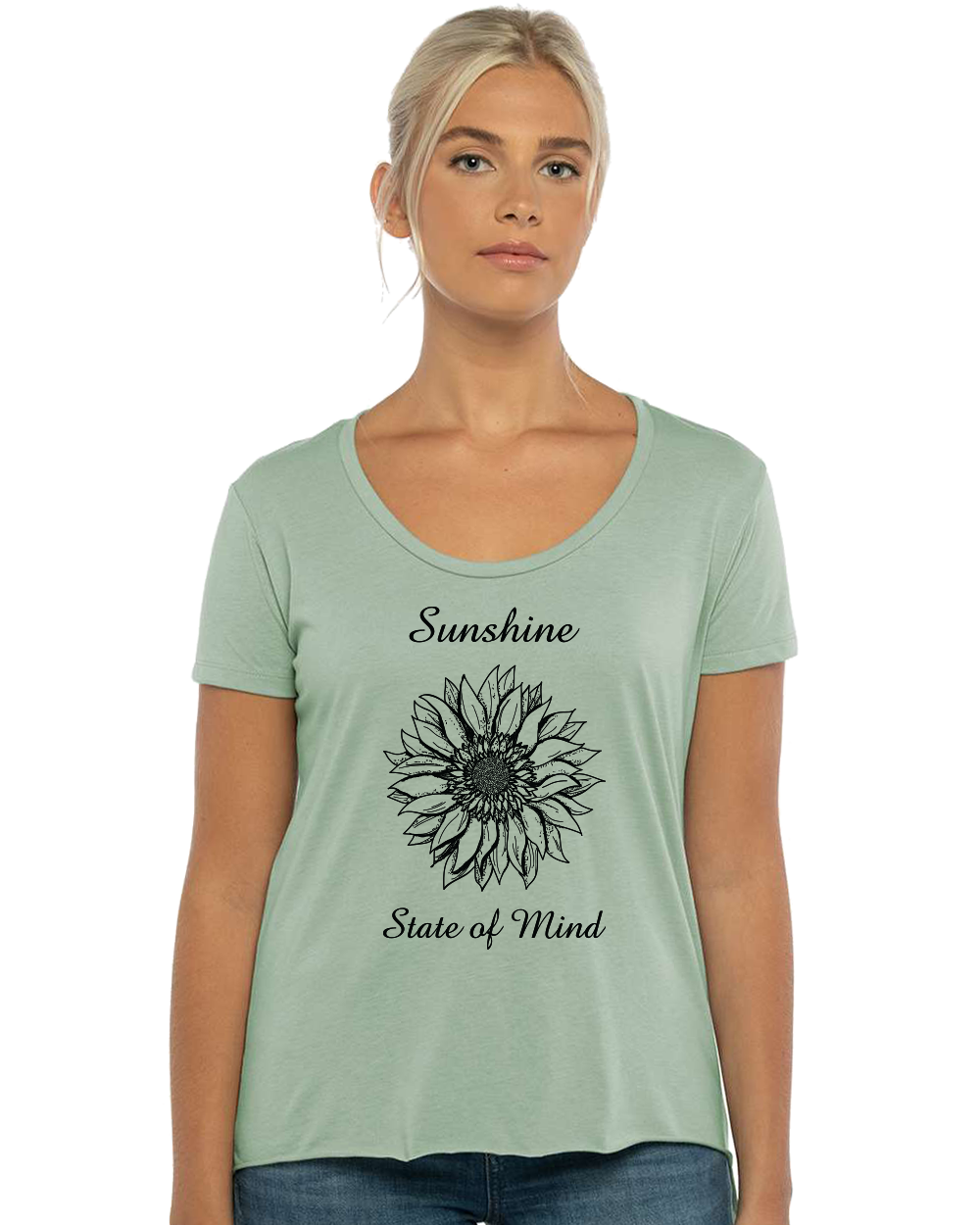 Sunshine State of Mind Women's Scoop Neck T-Shirt - Gardens of Honey