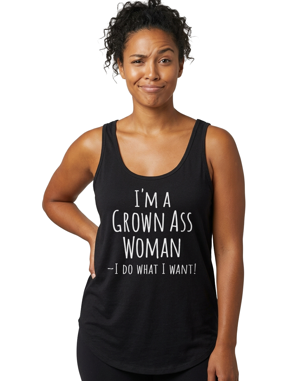 I'm a Grown Ass Woman Women's Festival Tank - Gardens of Honey