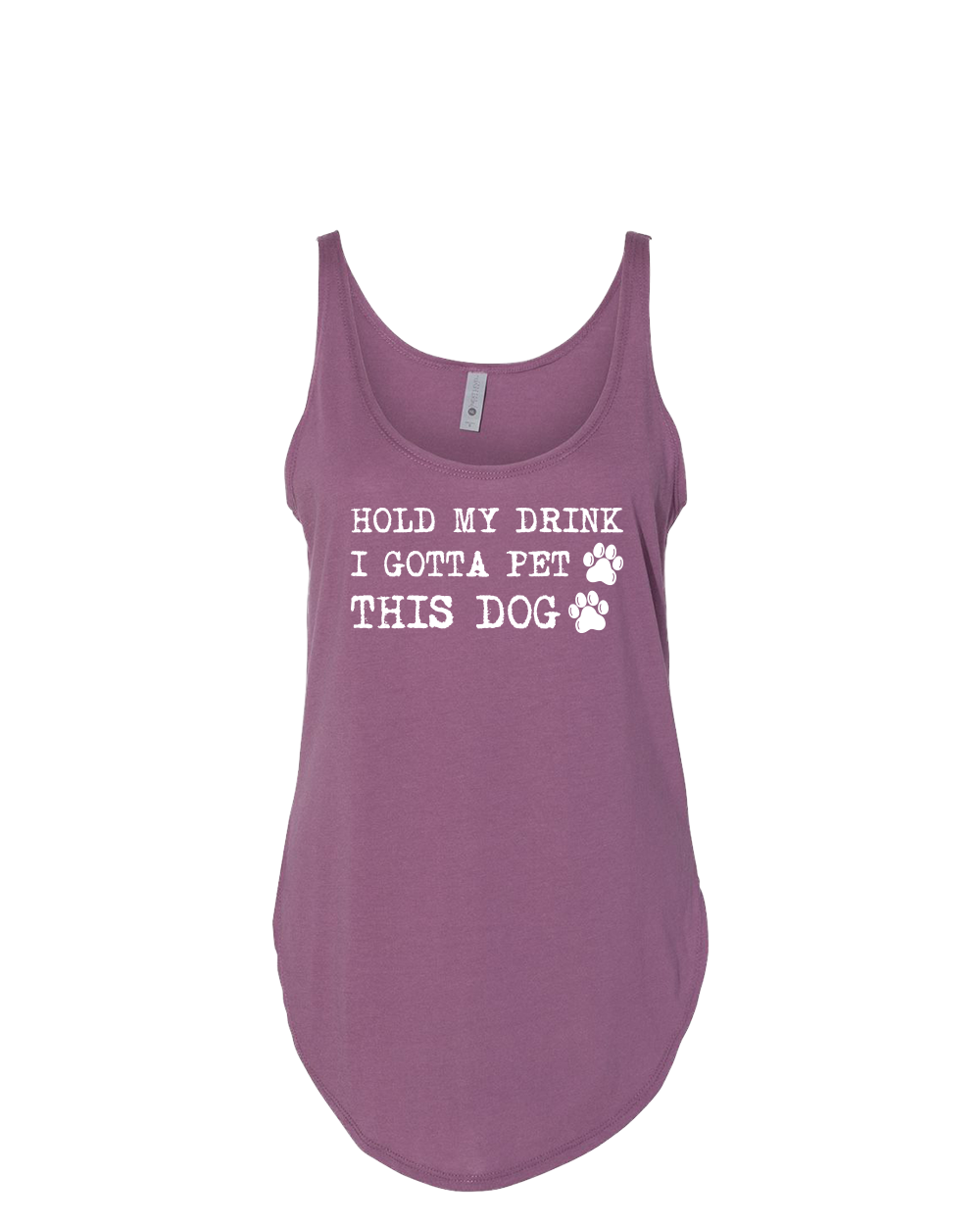 Hold My Drink I Gotta Pet This Dog Women's Festival Tank