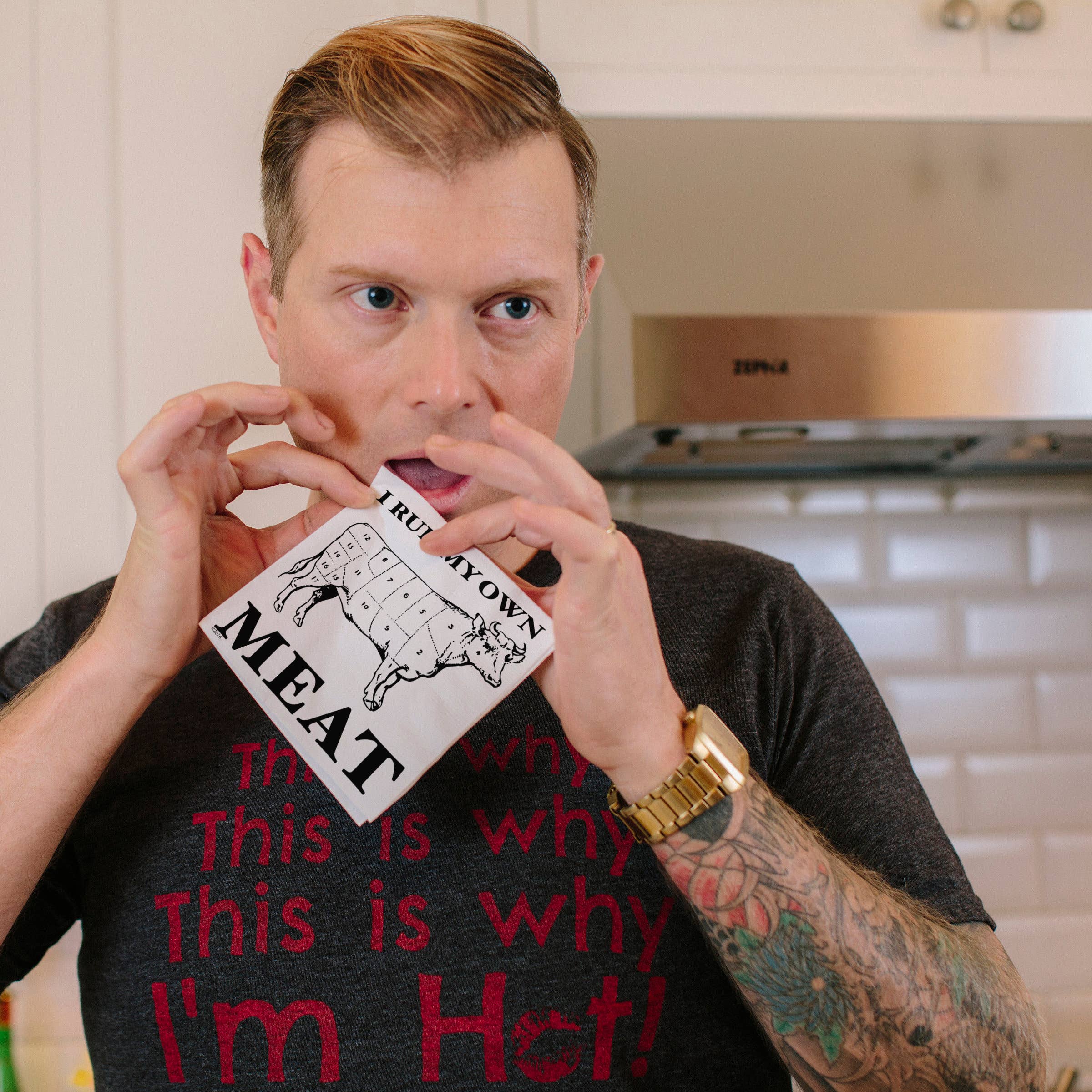 I Rub My Own Meat  | Funny Cocktail Napkins