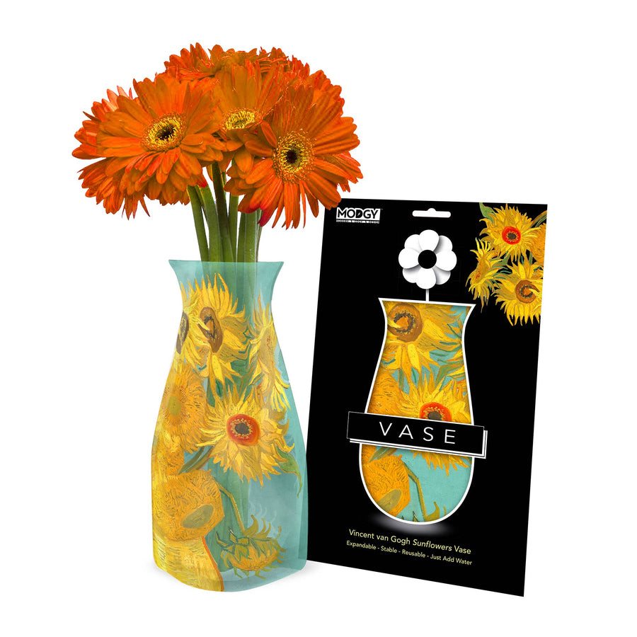Modgy Expandable Vase - Van Gogh Sunflowers