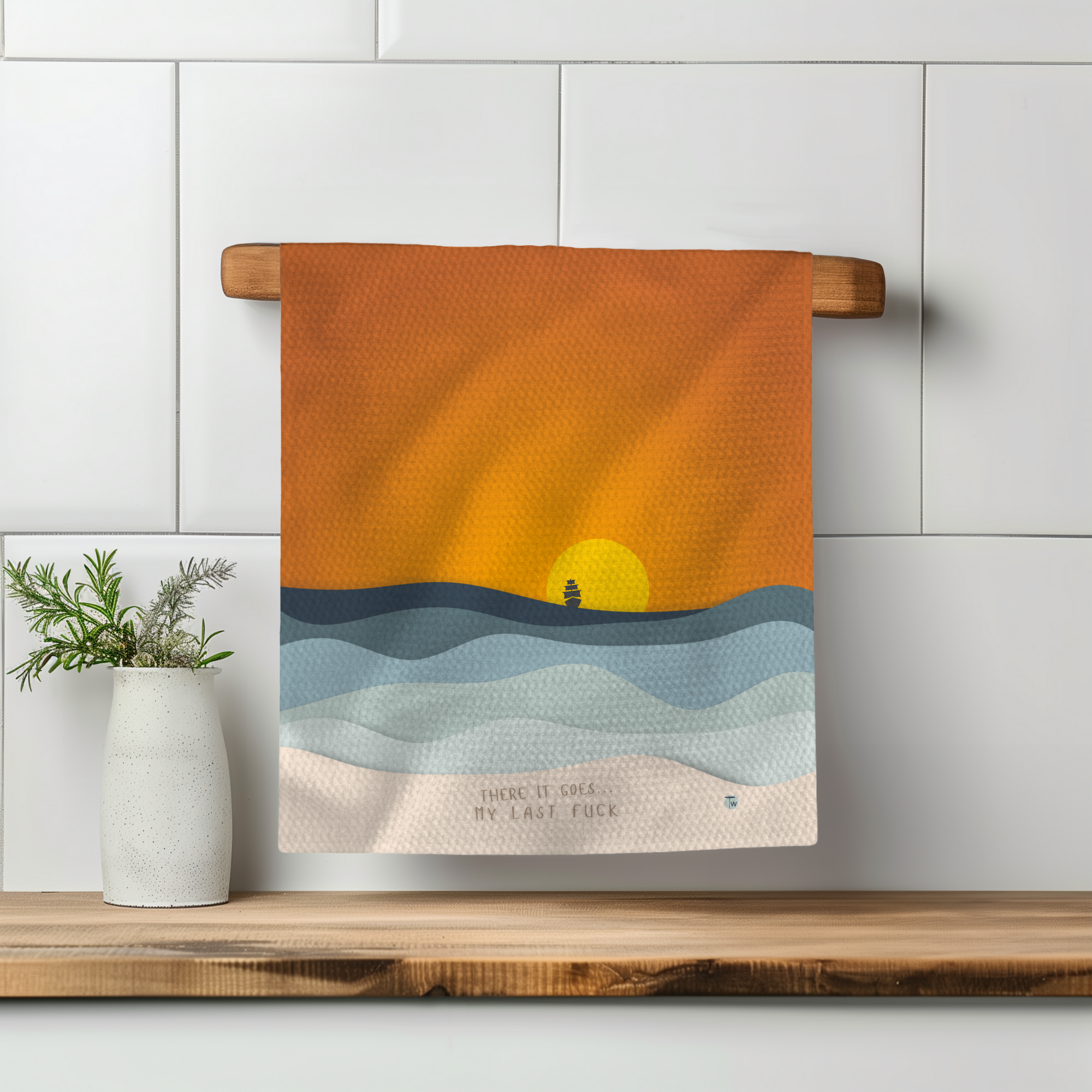 There It Goes Tea Towel - Gardens of Honey