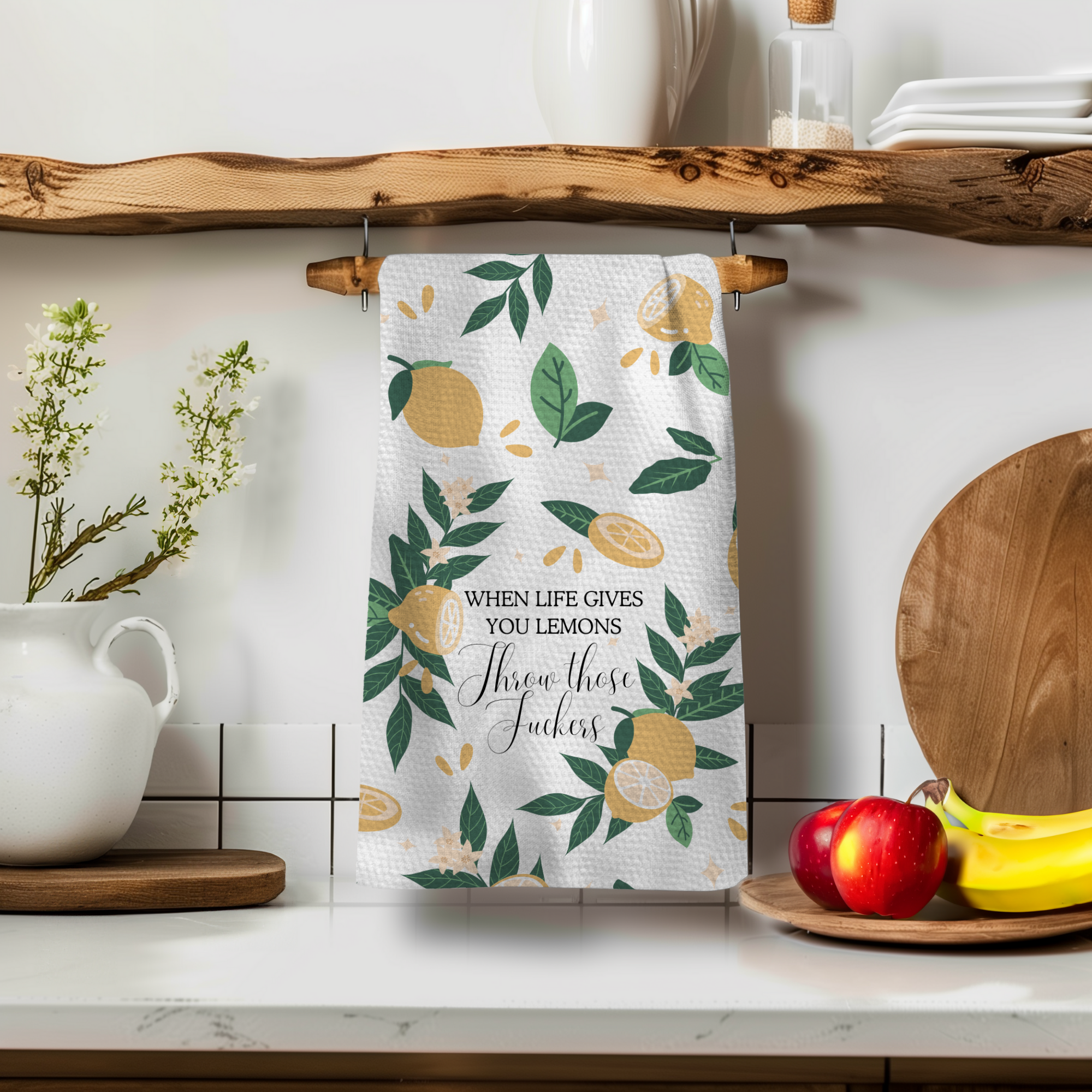 Vintage When Life Gives Lemons Tea Towel - Gardens of Honey