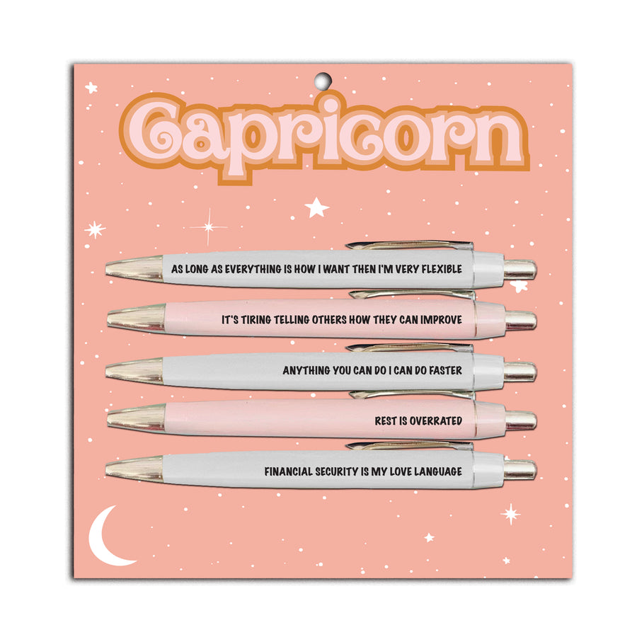 Capricorn Funny Astrology Pen Set