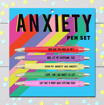 Anxiety Funny Pen Set
