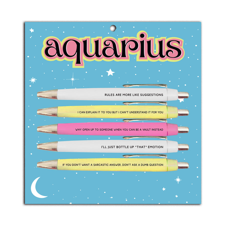 Aquarius Astrology Funny Pen Set