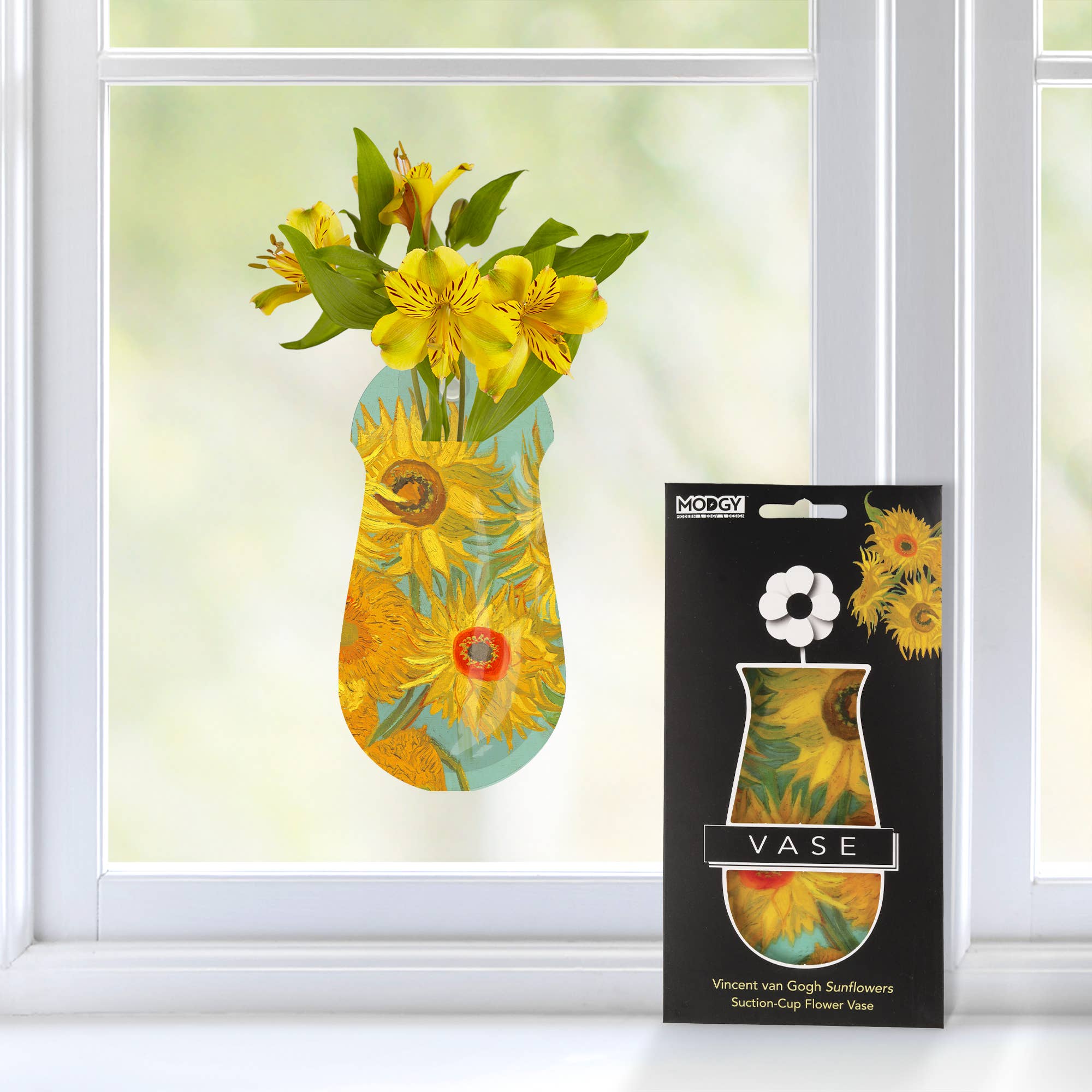 Van Gogh Sunflowers Suction Cup Vase