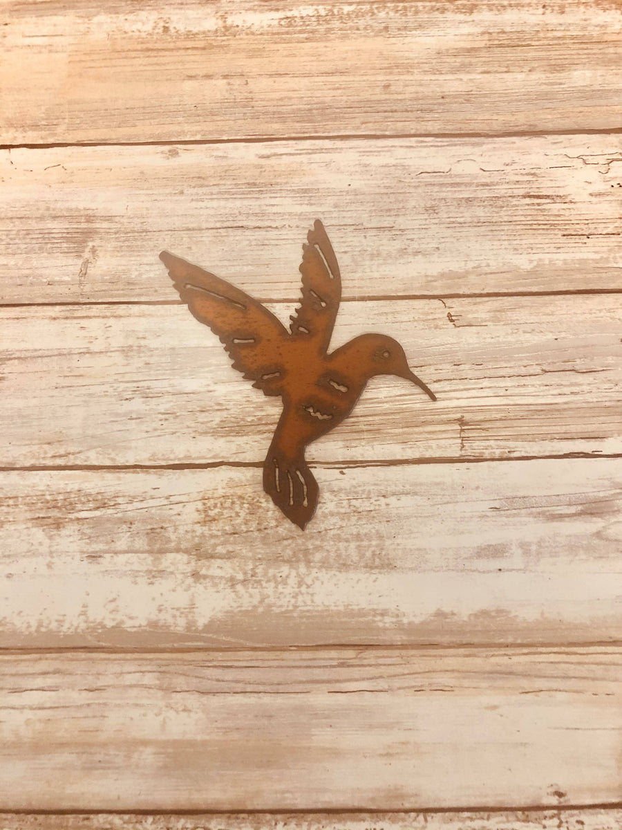 HUMMINGBIRD RUSTED MAGNET