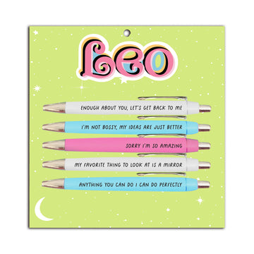 Leo Funny Astrology Pen Set