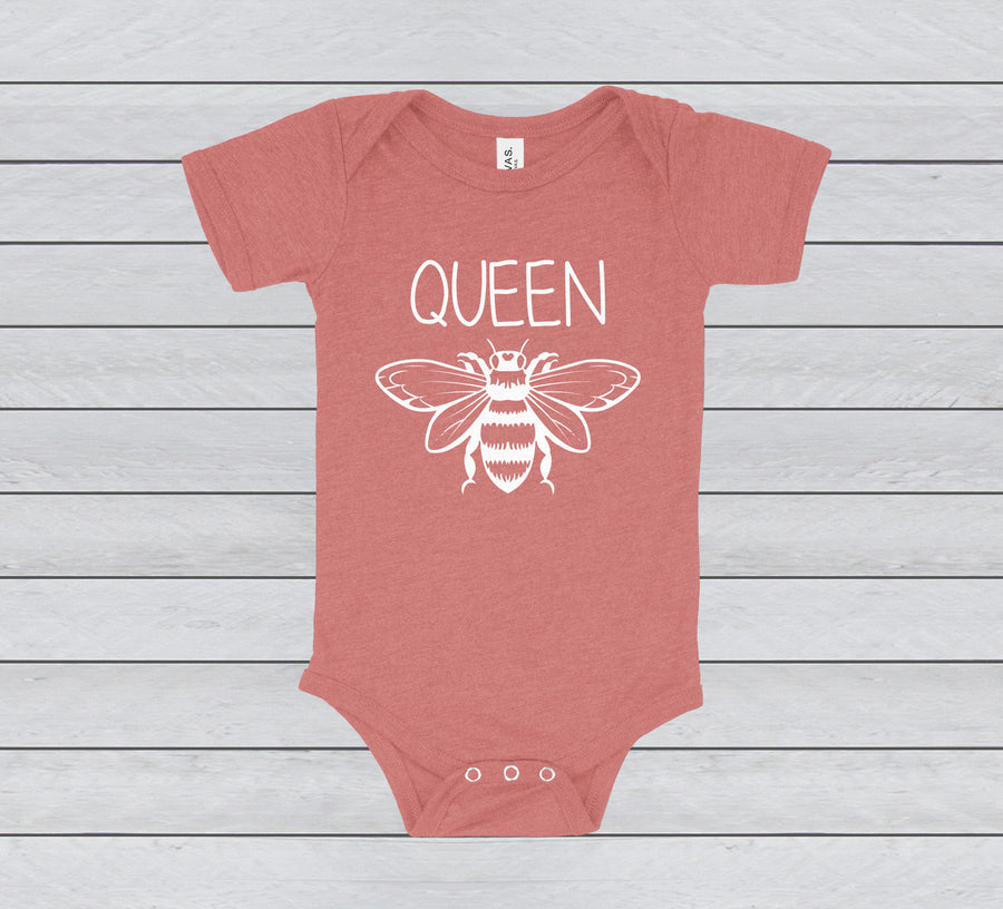 QUEEN BEE BABY BODYSUIT - INFANT ONESIE