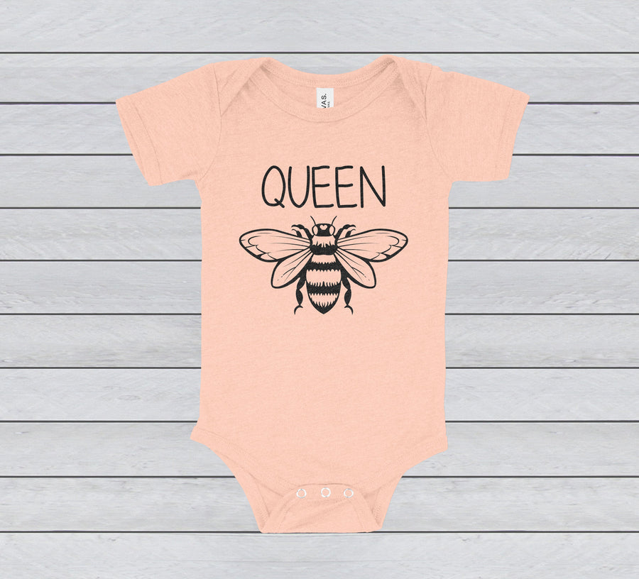 QUEEN BEE BABY BODYSUIT - INFANT ONESIE
